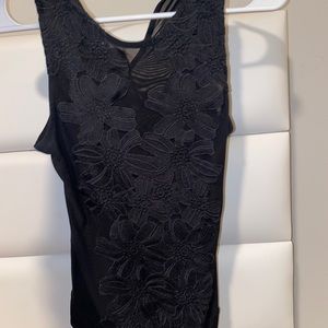 Mesh floral bodysuit